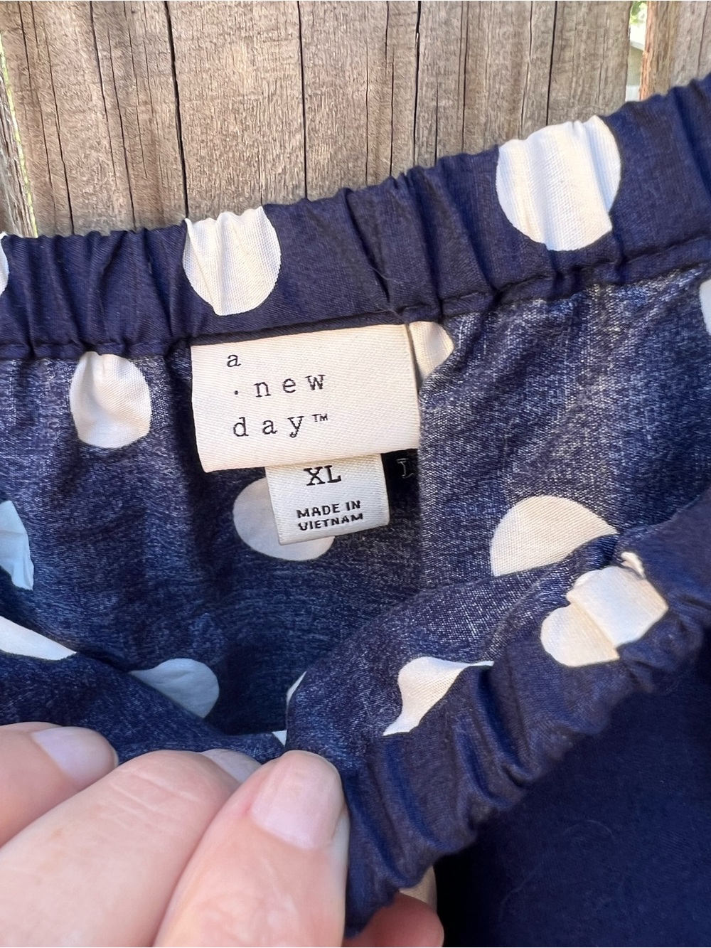 👗A New Day navy polka dot sleeveless top and skirt set - Picture 8 of 10